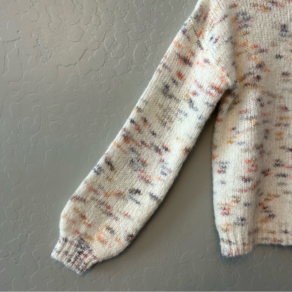 ⭐️Jessica Simpson white multicolor turtleneck knit sweater size XS - Picture 14 of 16